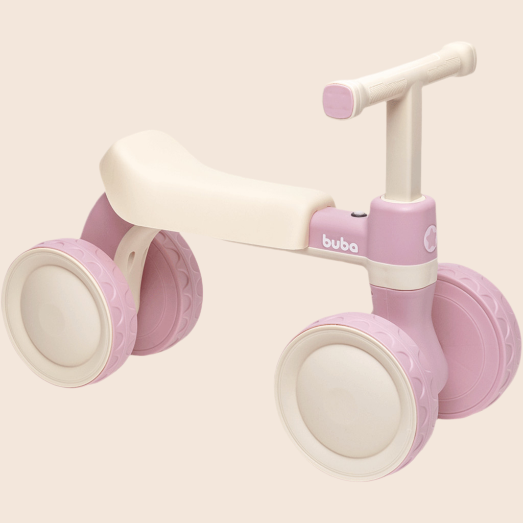 Bicicleta de Equilíbrio Com Som Para Bebês 4 Rodas Buba