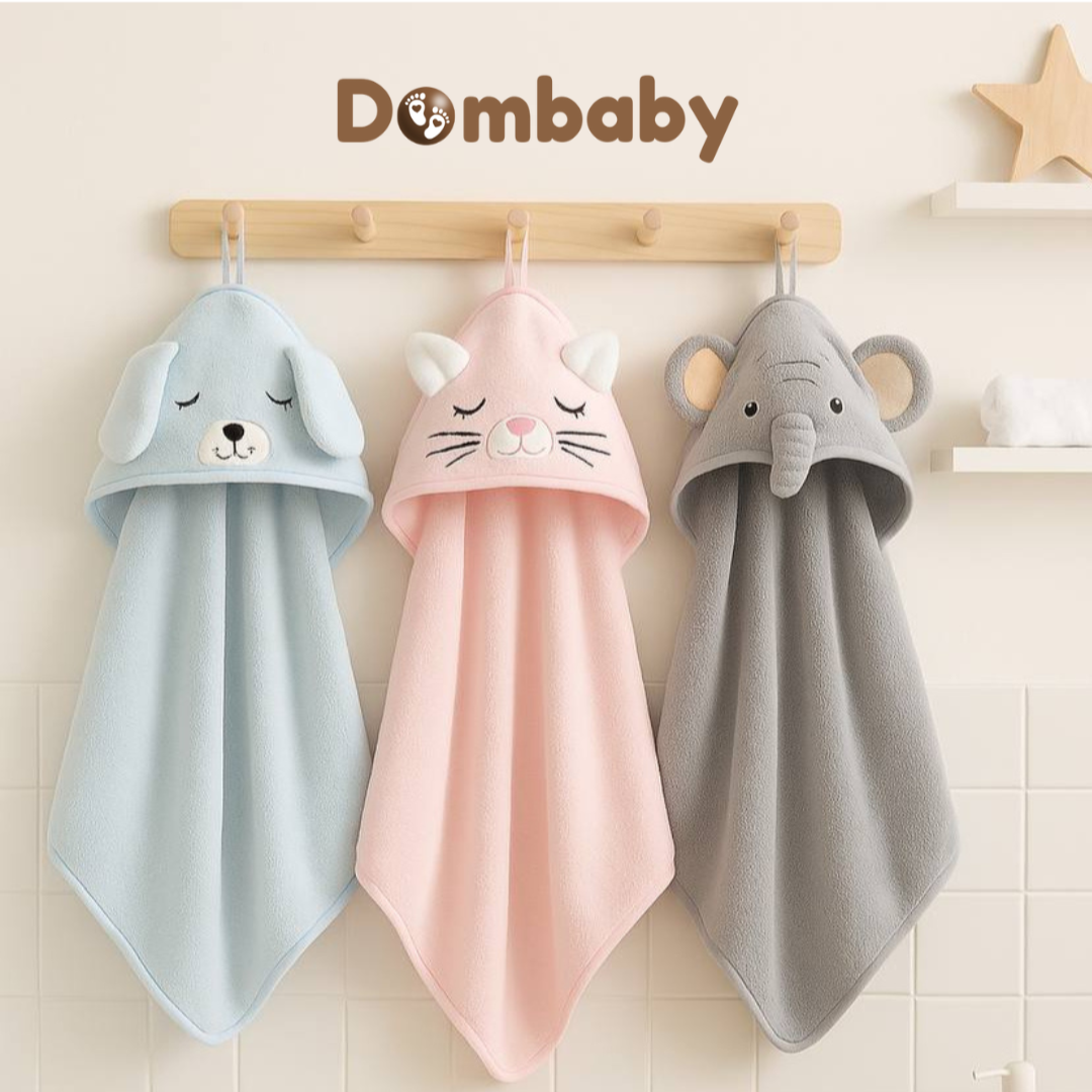 Toalha De Banho Felpuda Infantil Bebe Bichinhos Grande Capuz