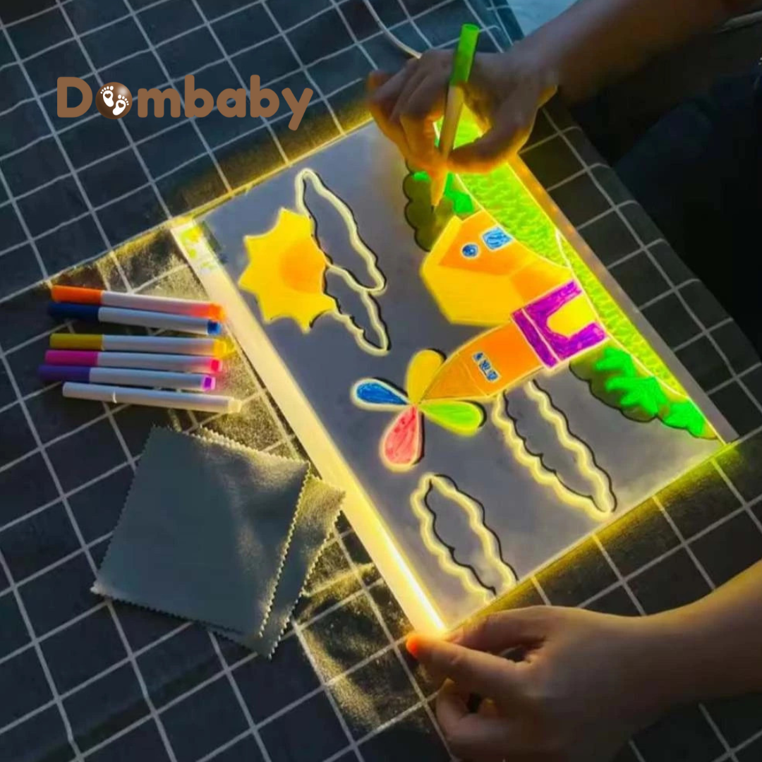 Luminária LED 3D Quadro de Notas 15x15cm Acrílico – Abajur Decorativo