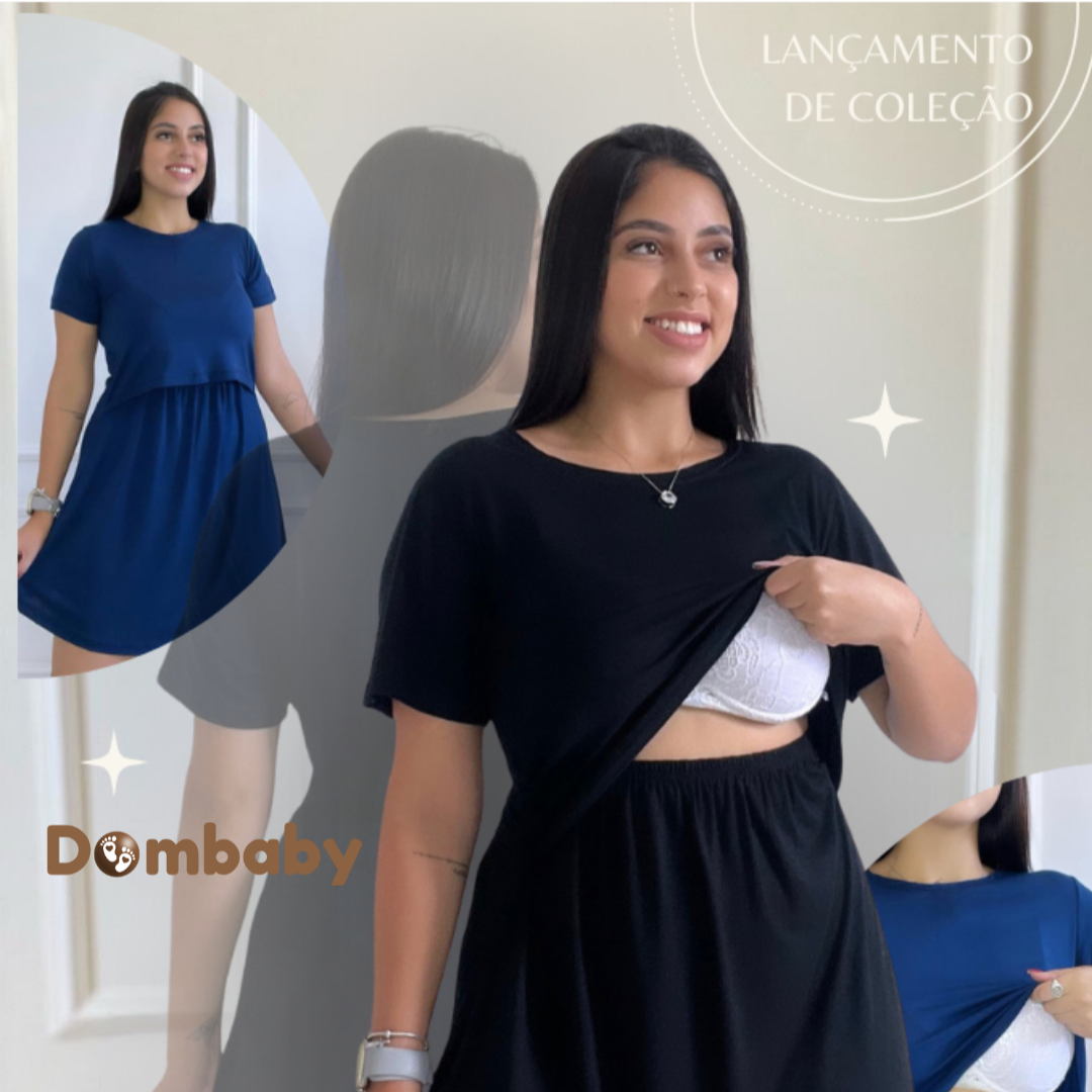 Vestido Gestante e Amamentação Premium – Conforto, Estilo e Praticidade