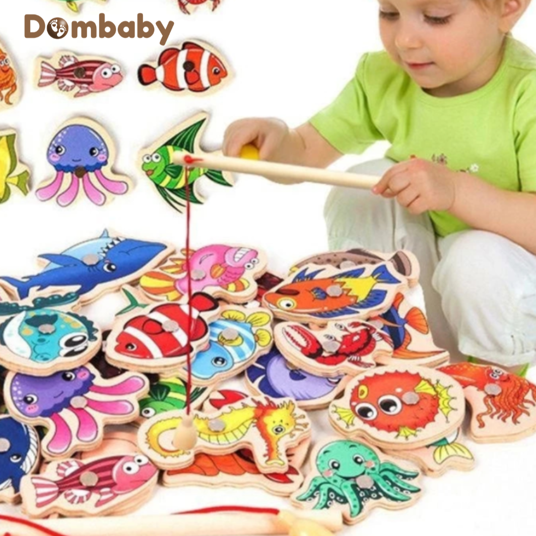 Pescaria Magnética Montessori 🎣 – Diversão & Aprendizado Pais e Filhos