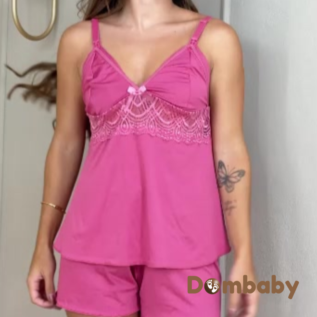 DreamMom™ – Kit Pijamas de Amamentação
