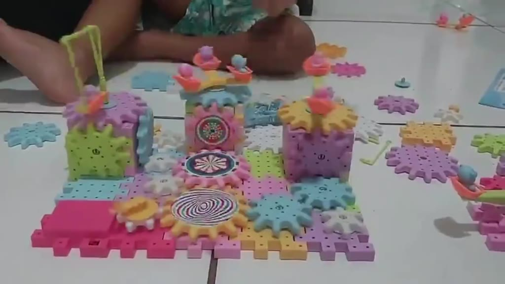 Brastoy Blocos de Montar Construção Engrenagens STEAM Brinquedo 165 Peças