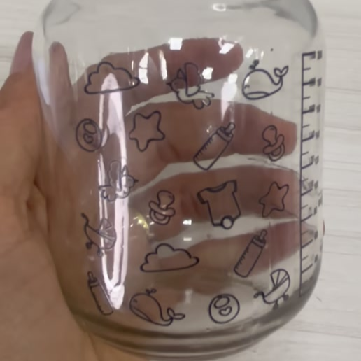 6 Frascos / Potes Vidro P/ Leite Materno - Graduação 200ml