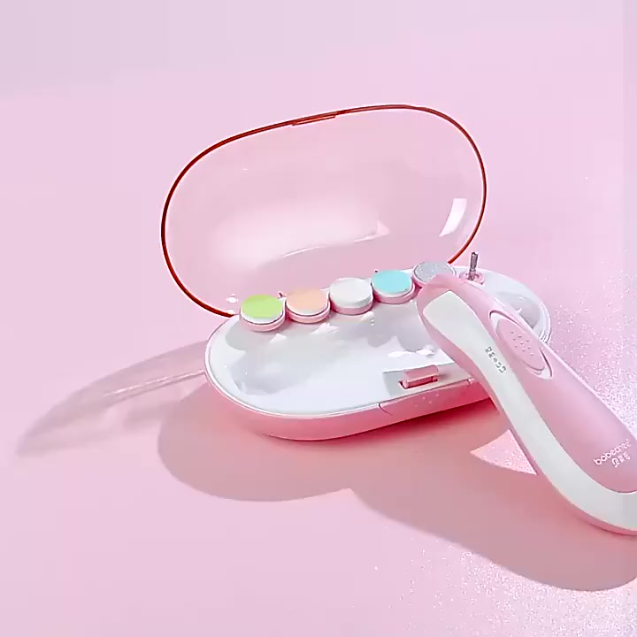 Lixa de Unha Elétrico Aparador Cortador Para Bebê Infantil Rosa/Azul