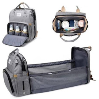 Mochila Bolsa Maternidade Térmica Impermeável Vira Berço