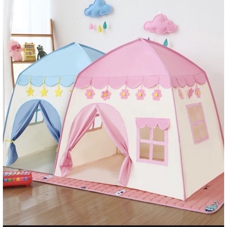 Barraca Infantil Rosa Flor Grande 1.3M Menina Princesa Criança Azul Estrela Menor Preço Promocao