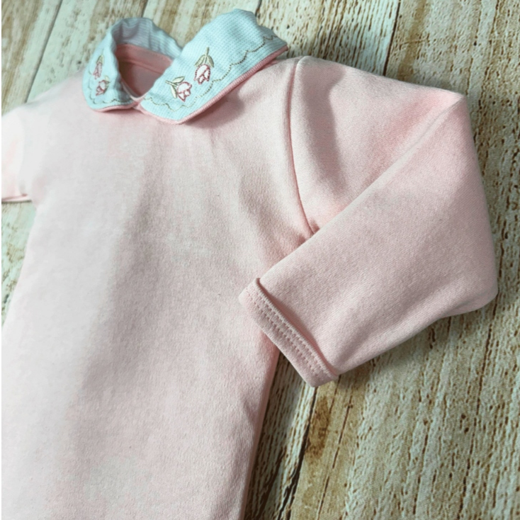 Body Bebê Menina com Gola Bordada – Conforto e Elegância