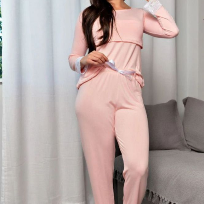 ConfortGest™ – Kit 2 Pijamas de Amamentação & Gestante