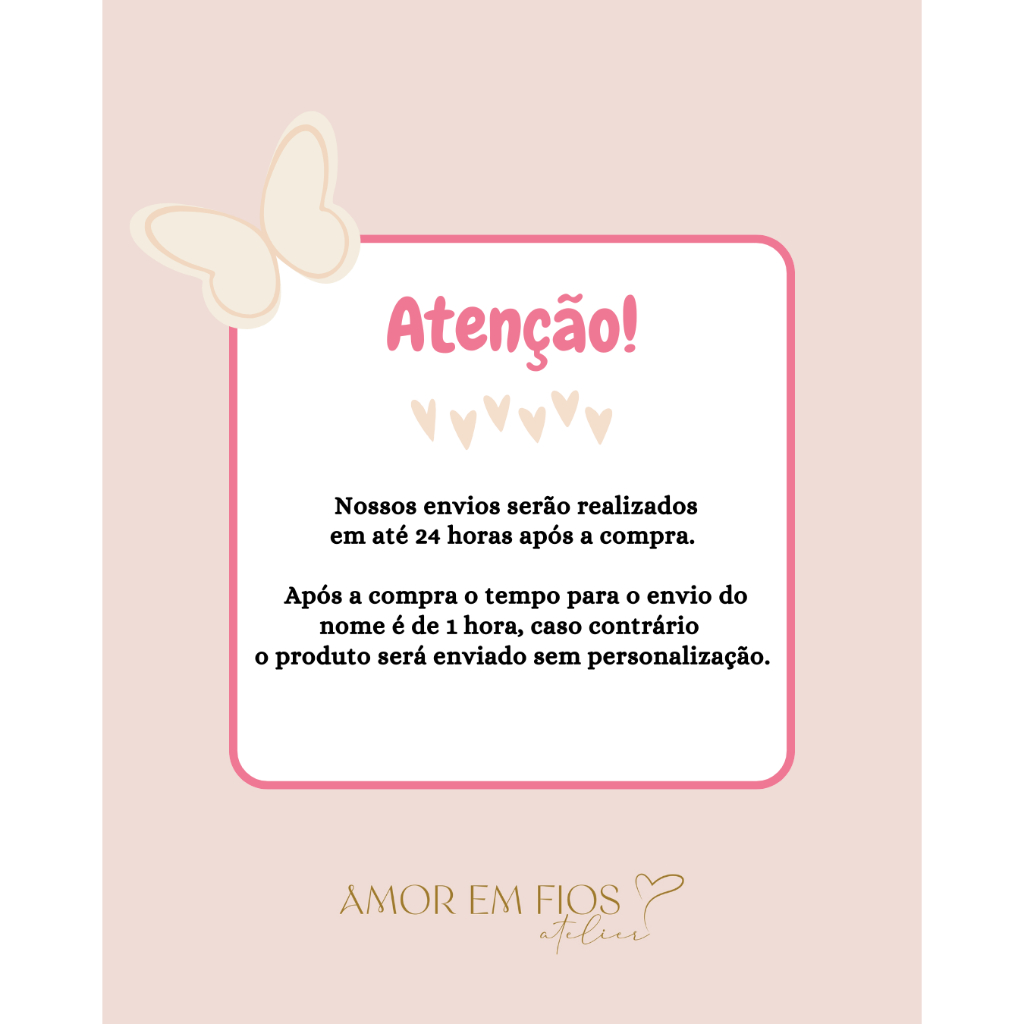 Prendedor de chupeta personalizado com nome para bebês