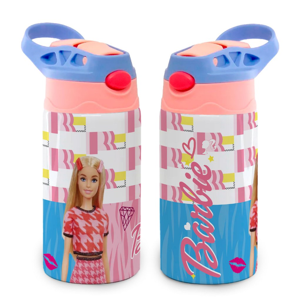 Garrafa Barbie Térmica Infantil Diversão com a Boneca Favorita!