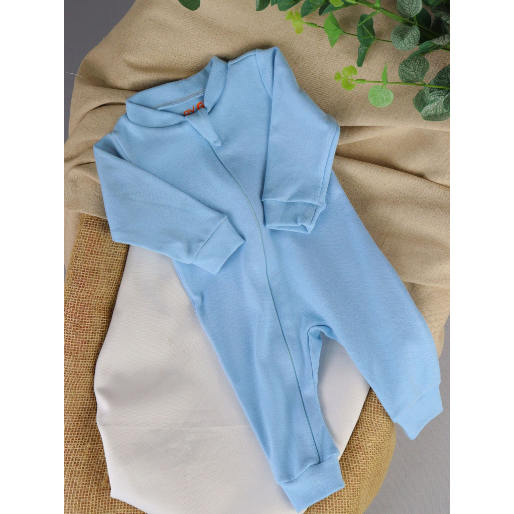 Macacão de Bebe Minimalista com Ziper Baby Greg - (0 a 9 meses) Lançamento