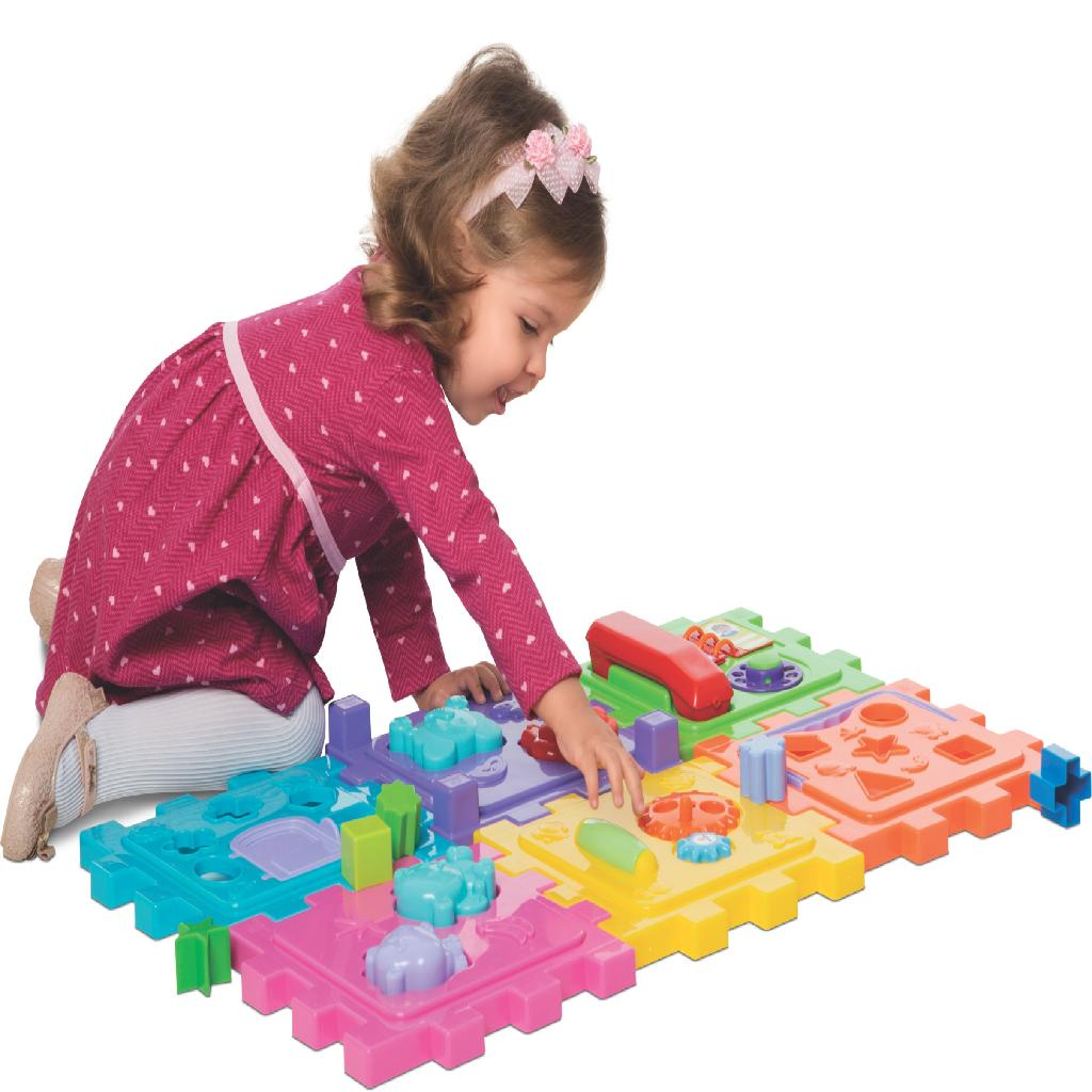 Cubo Didático Grande Formas Encaixar Brinquedo Educativo Bebê
