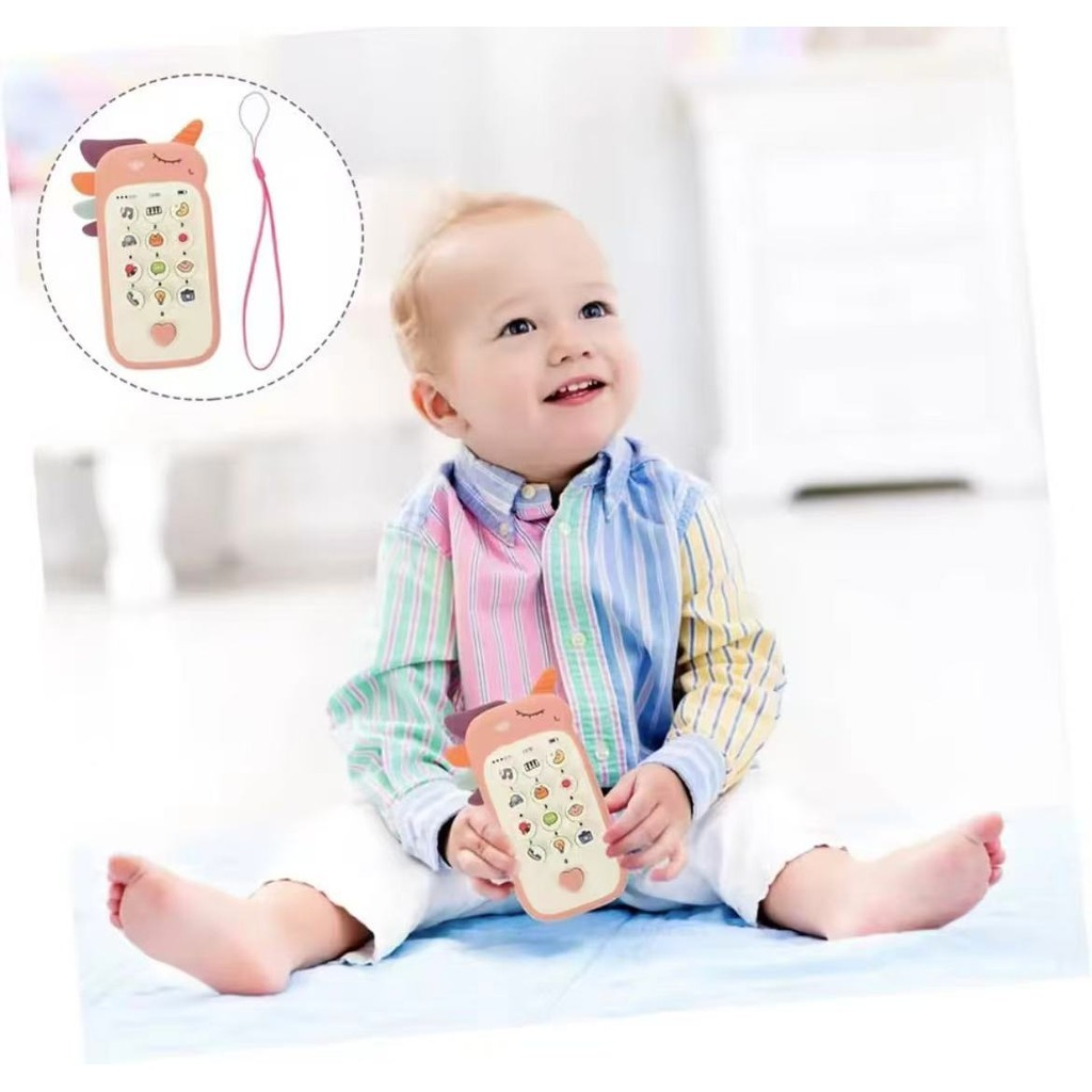 Telefone De Brinquedos Para Bebês Música Dormir Com Simulação Crianças Educativo Infantil Mordedor