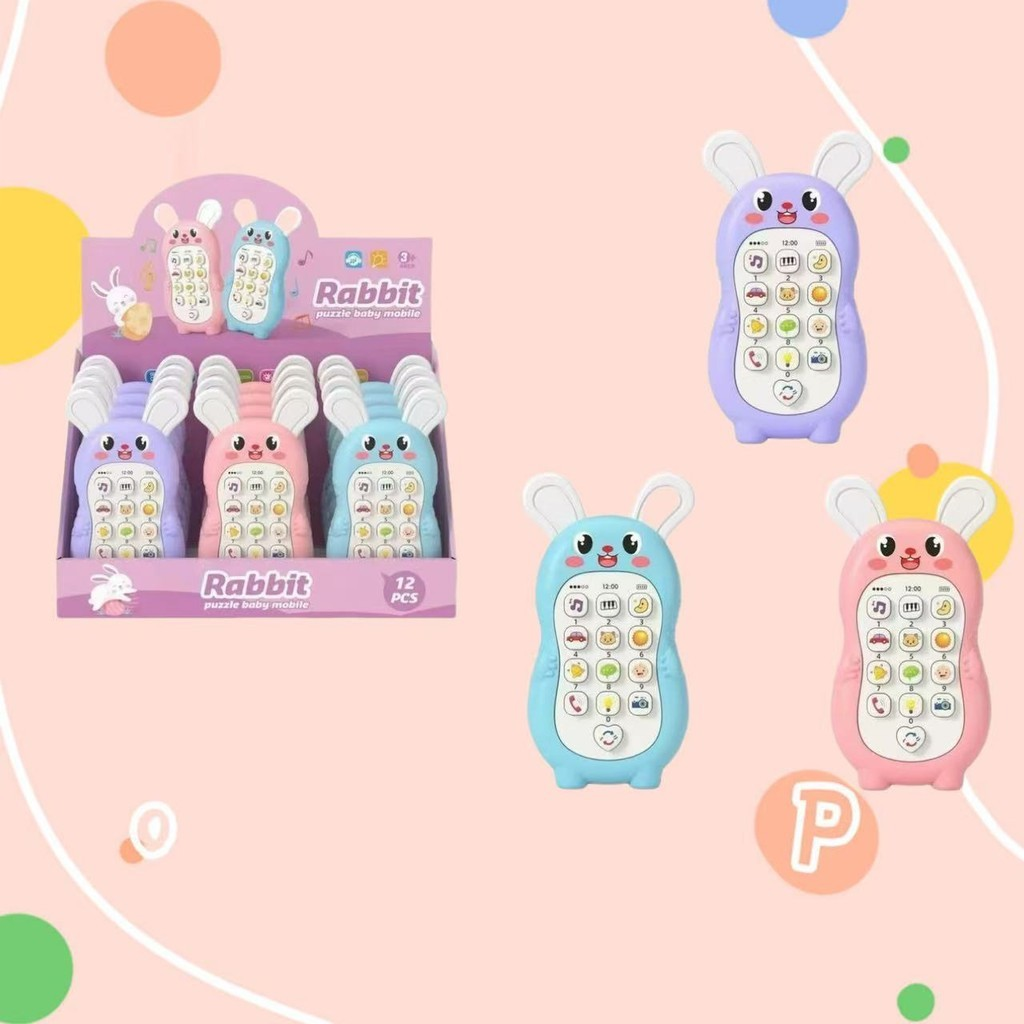 Telefone De Brinquedos Para Bebês Música Dormir Com Simulação Crianças Educativo Infantil Mordedor