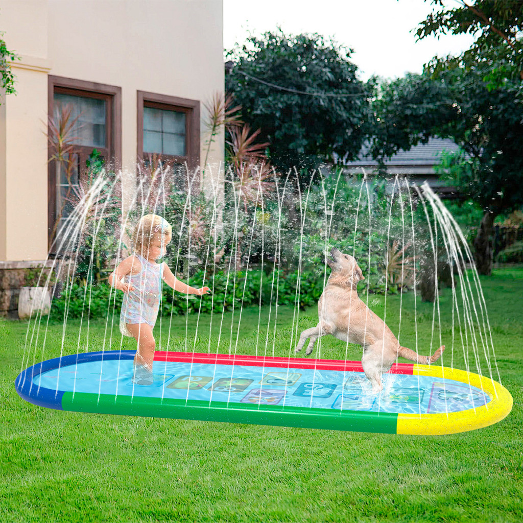 Splash Pad Sprinkler Piscina Inflável Brinquedos Infantil 250*100cm