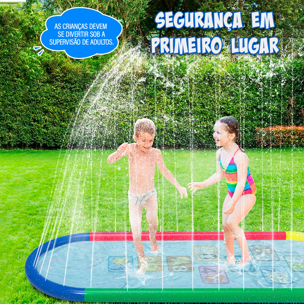 Splash Pad Sprinkler Piscina Inflável Brinquedos Infantil 250*100cm