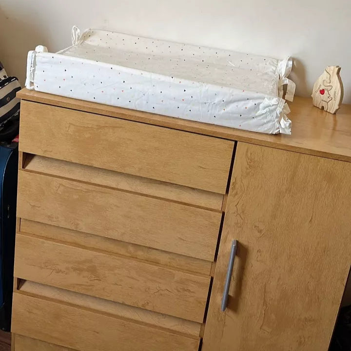 Trocador Americano Anatômico de Cômoda para Bebê – 100% Algodão Plastificado