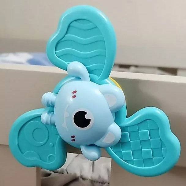 Kit 3 Brinquedos Infantis Giratórios com Ventosa – Chocalho Spinner para Bebê