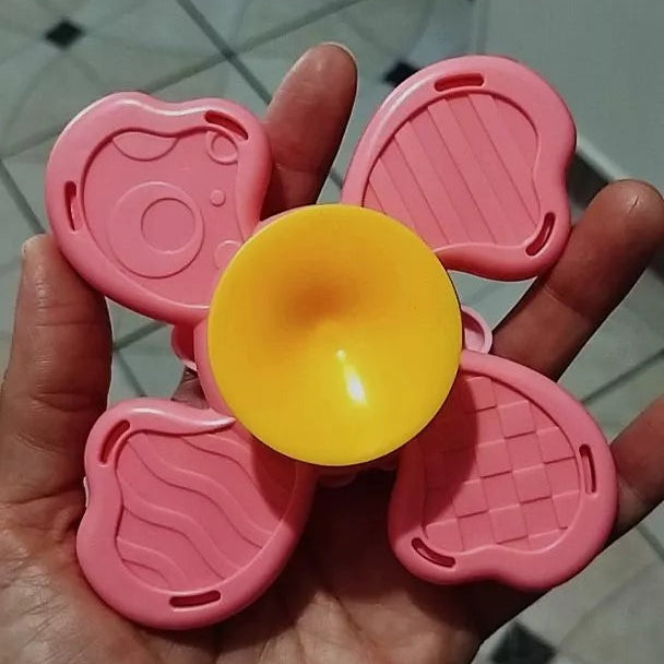 Kit 3 Brinquedos Infantis Giratórios com Ventosa – Chocalho Spinner para Bebê