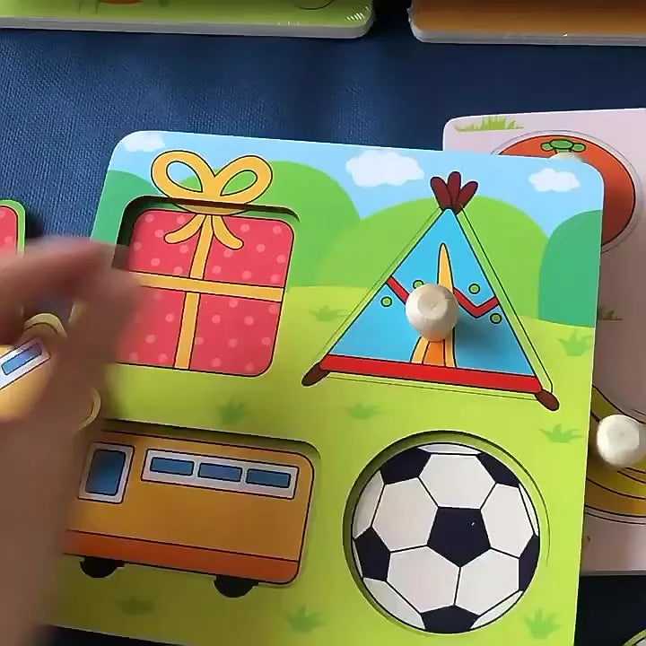 BRINQUEDOS MONTESSORI QUEBRA-CABEÇA DE MADEIRA PARA CRIANÇAS, PRANCHA DE MÃO, JOGOS EDUCACIONAIS DE APRENDIZAGEM, BEBÊ 1 A 2 3 ANOS DE IDADE