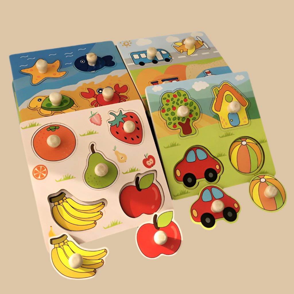 Quebra-Cabeça Montessori de Madeira – Educativo Infantil