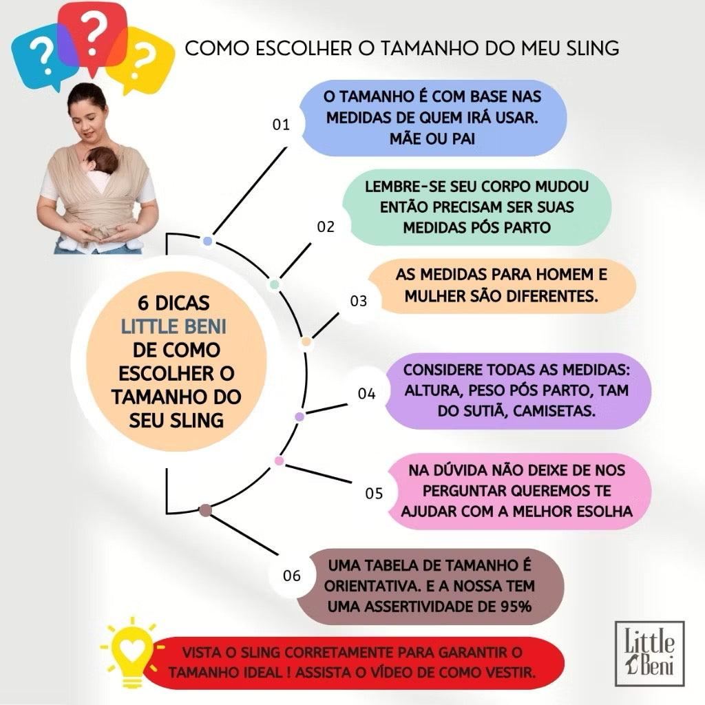 Sling Canguru BabyComfort  - Conforto e Segurança