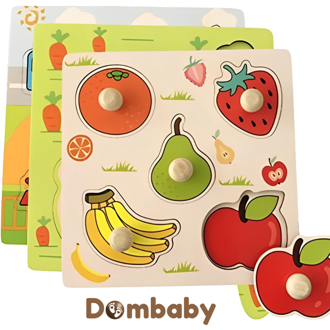 Quebra-Cabeça Montessori de Madeira – Educativo Infantil