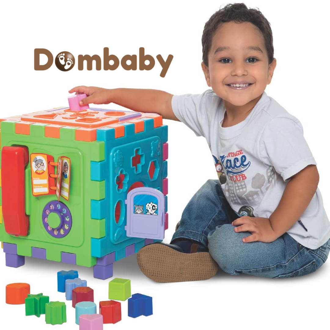 Cubo Didático Grande – Brinquedo Educativo de Encaixar Formas