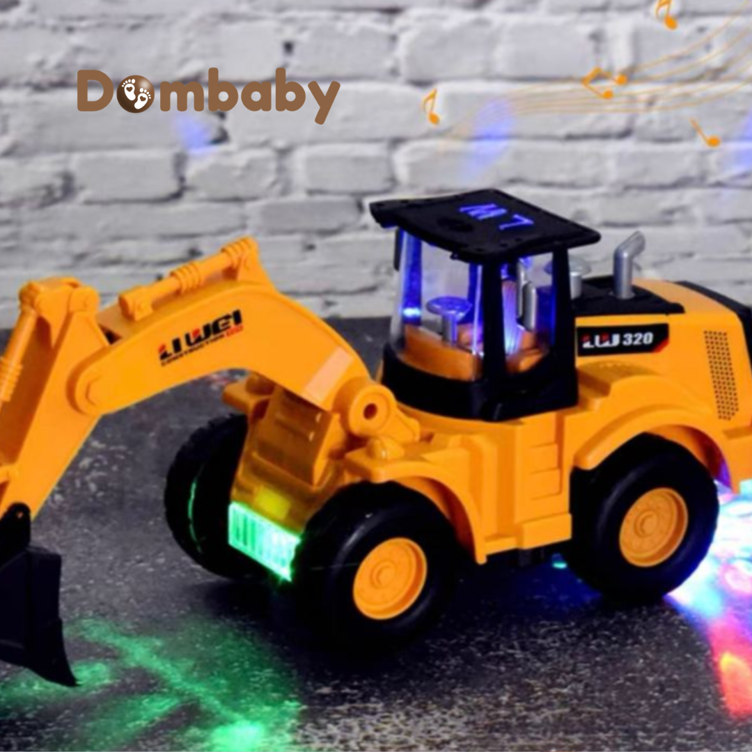 Brinquedo Caminhão Trator Infantil PowerBuild™ – Luzes, Sons e Diversão Garantida