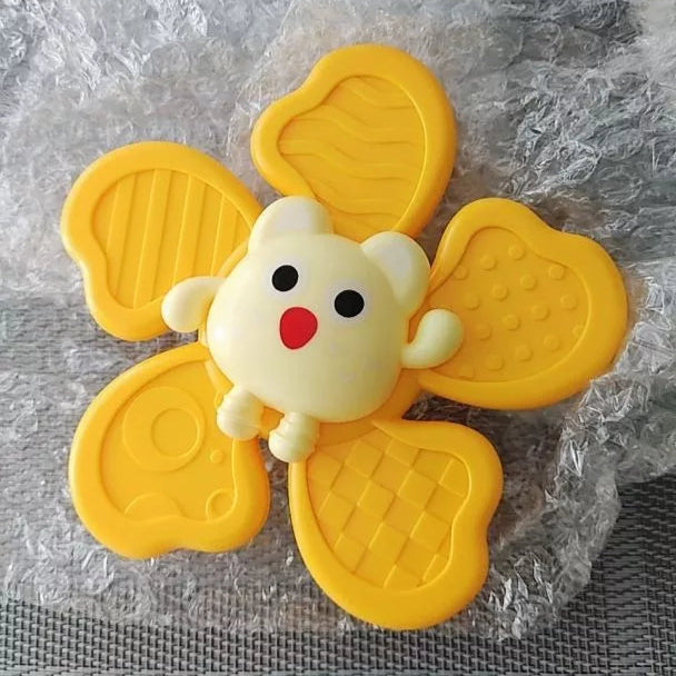 Kit 3 Brinquedos Infantis Giratórios com Ventosa – Chocalho Spinner para Bebê