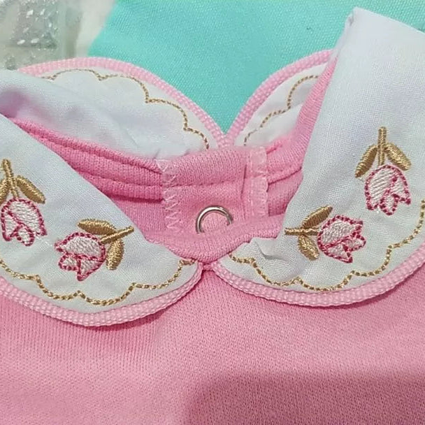 Body Bebê Menina com Gola Bordada – Conforto e Elegância
