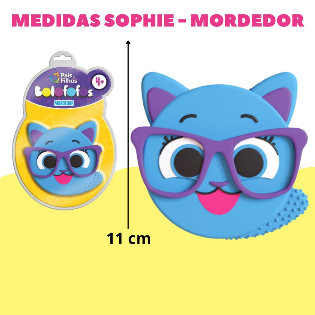 Kit Mordedores Bolofofos para Bebês – Textura Macia para Massagear a Gengiva