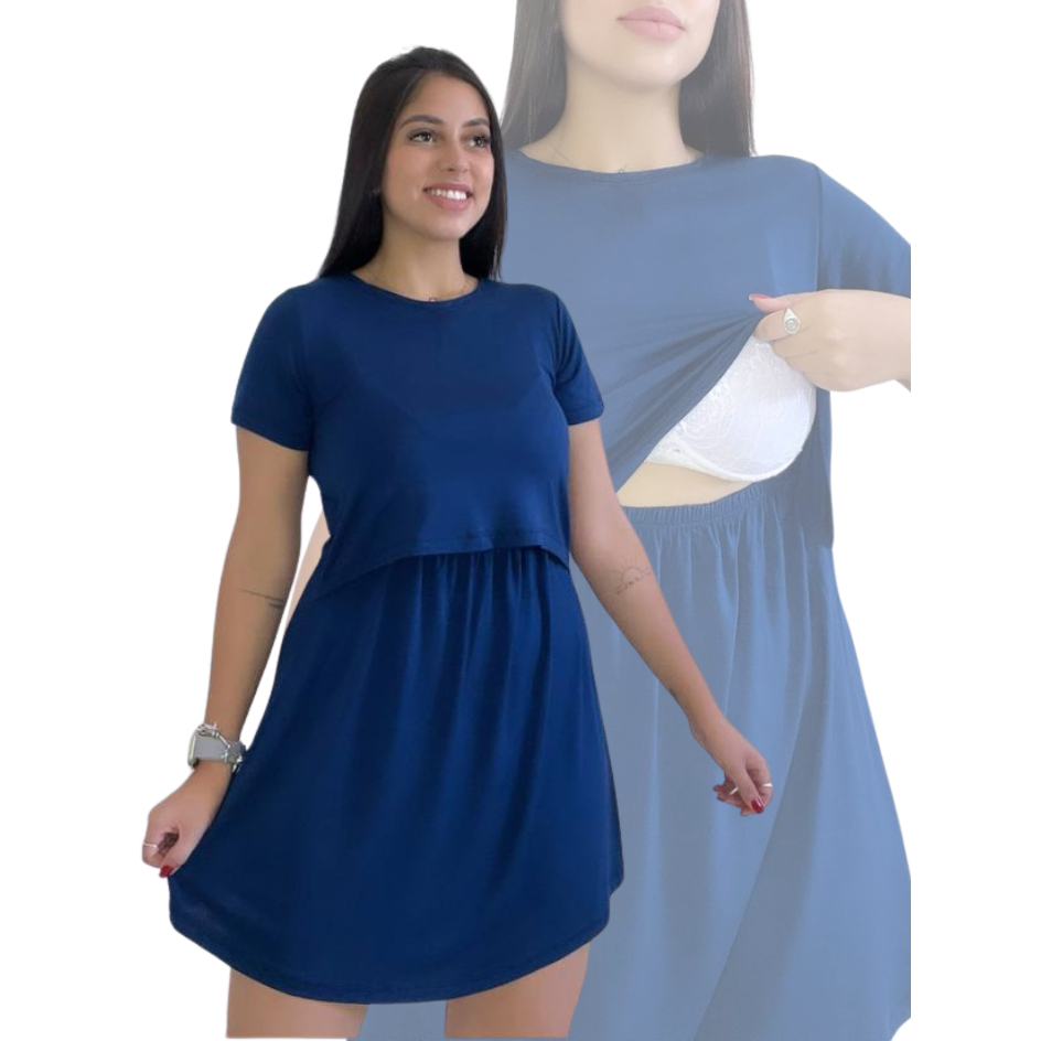 Vestido Gestante e Amamentação Premium – Conforto, Estilo e Praticidade