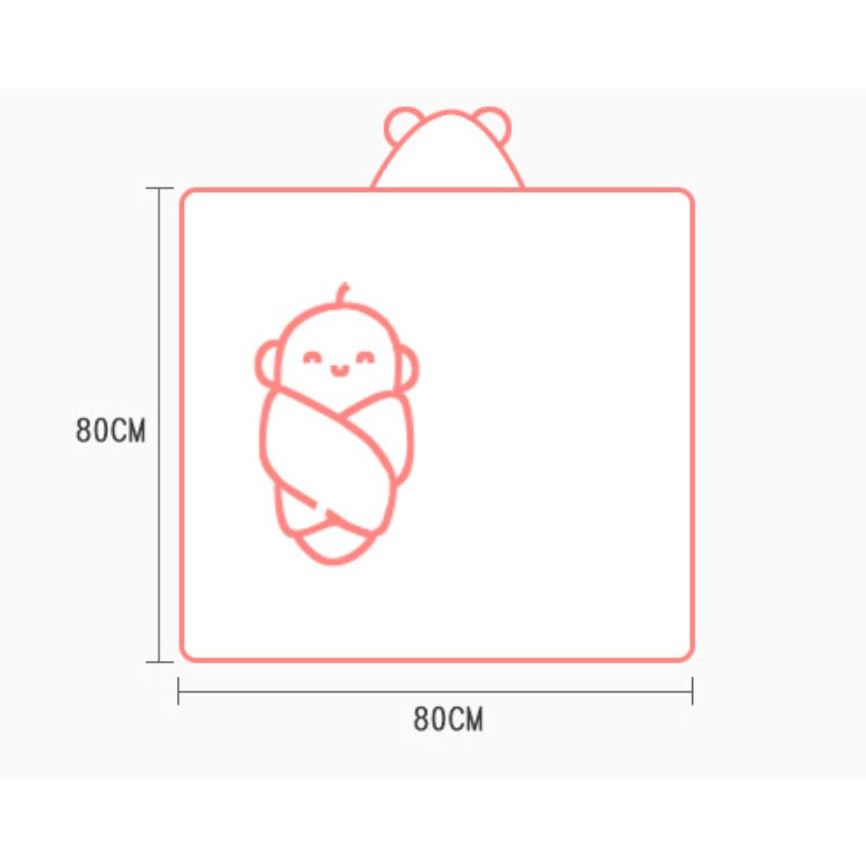 Toalha De Banho Felpuda Infantil Bebe Bichinhos Grande Capuz