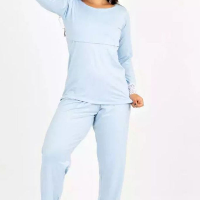 ConfortGest™ – Kit 2 Pijamas de Amamentação & Gestante