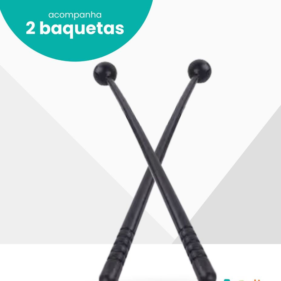 Mini Bateria Infantil Instrumento Brinquedo Musical Prato Tambor Baqueta