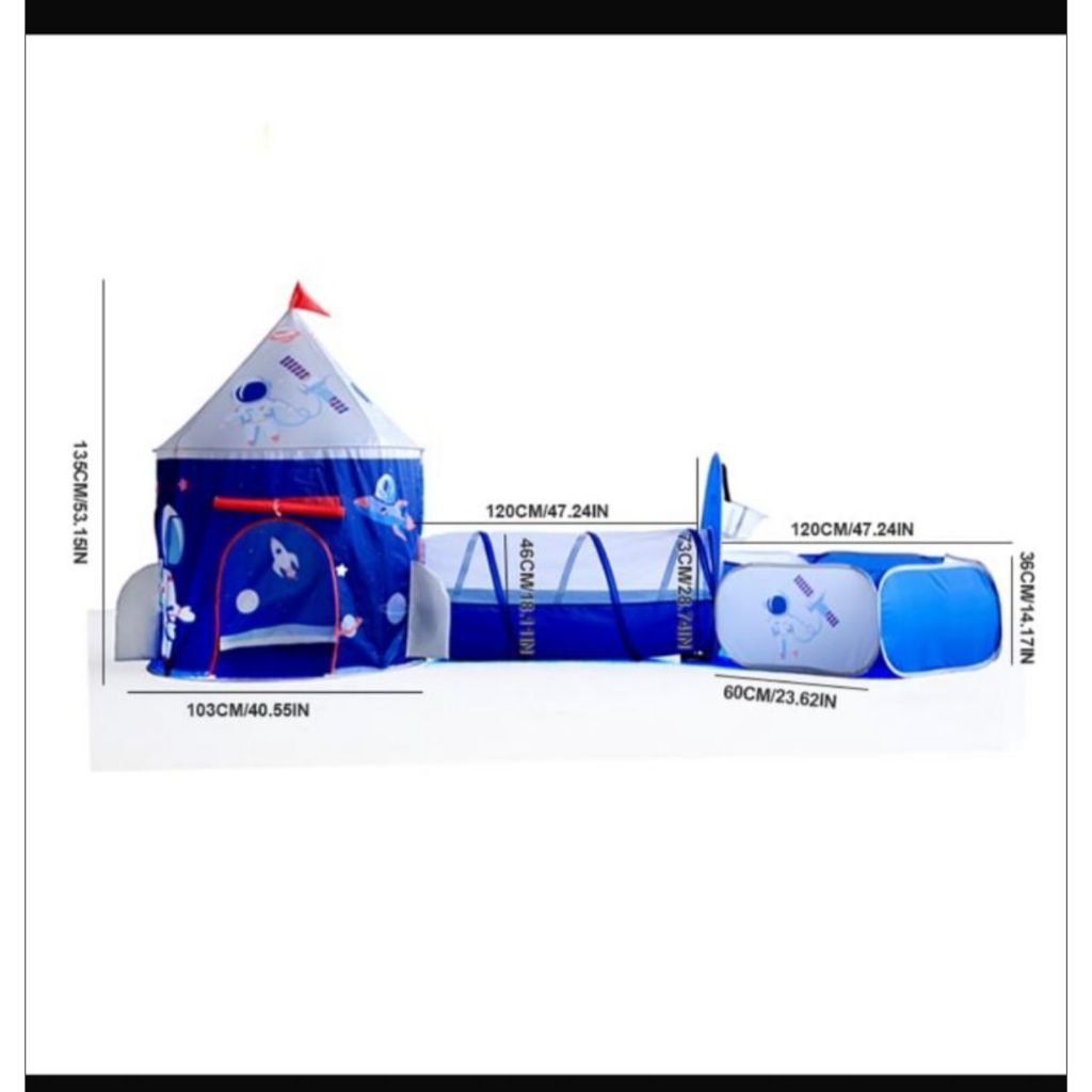 Barraca 3 em 1 Infantil Dobrável Piquenique das Princesas 3x1 Toca Tunel ENVIA RAPITAO