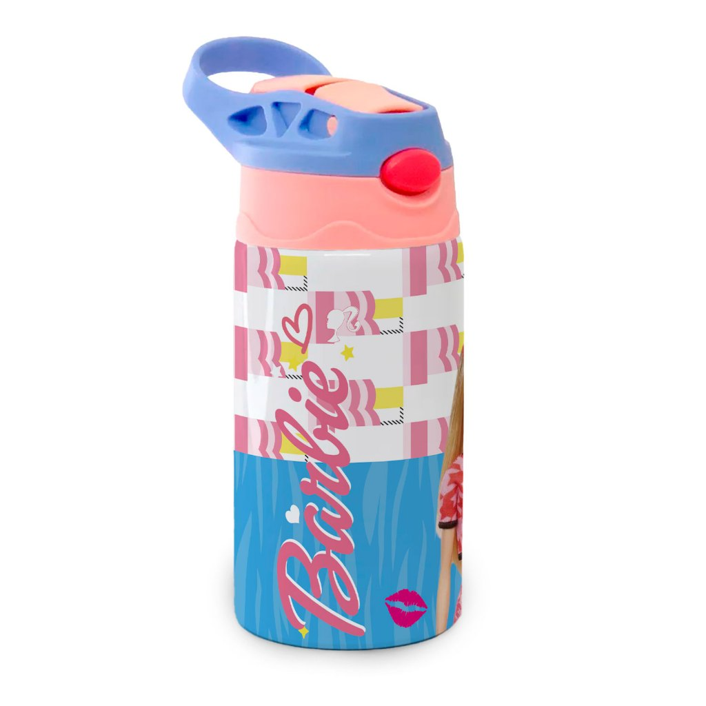 Garrafa Barbie Térmica Infantil Diversão com a Boneca Favorita!