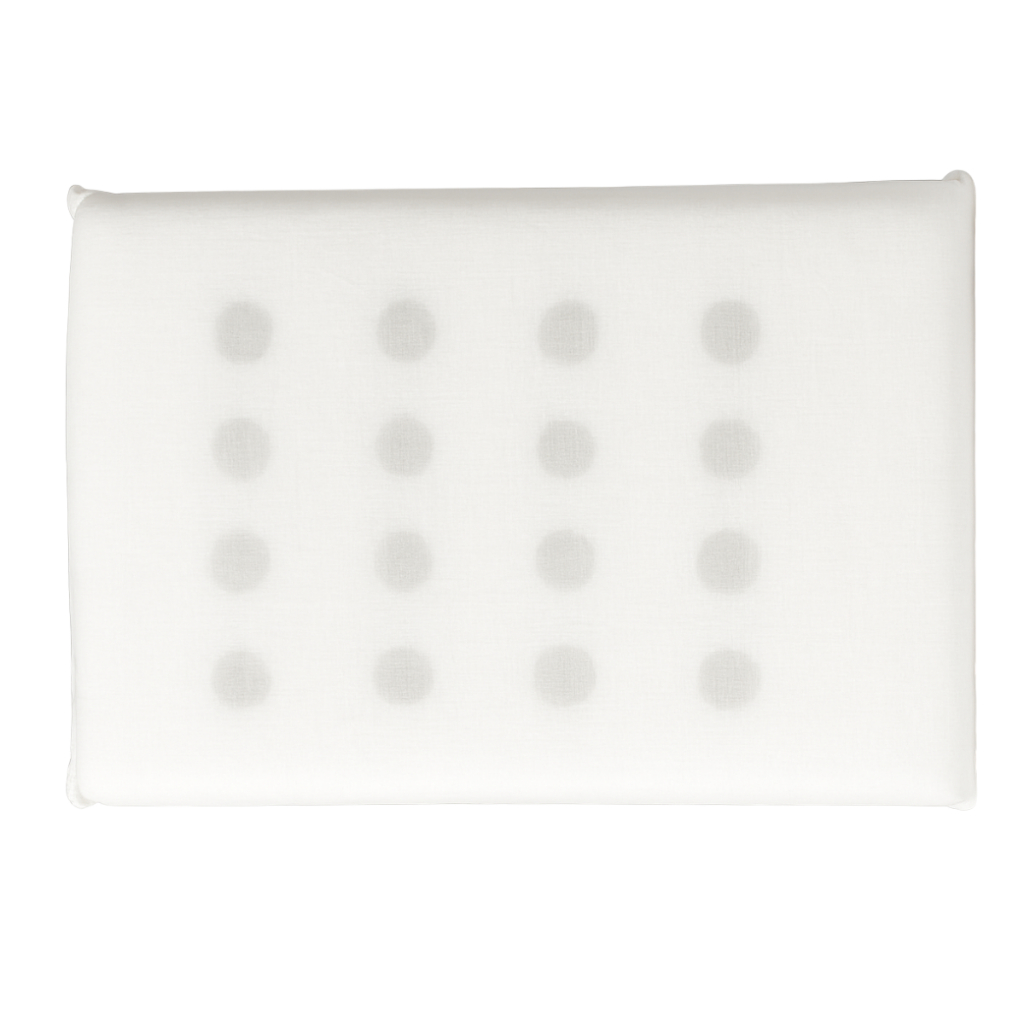 TRAVESSEIRO BEBÊ ANTISSUFOCANTE ANTIALÉRGICO, ANTIÁCAROS, RESPIRÁVEL C/ FUROS P/CARINHO E BERÇO PREMIUM LUXO