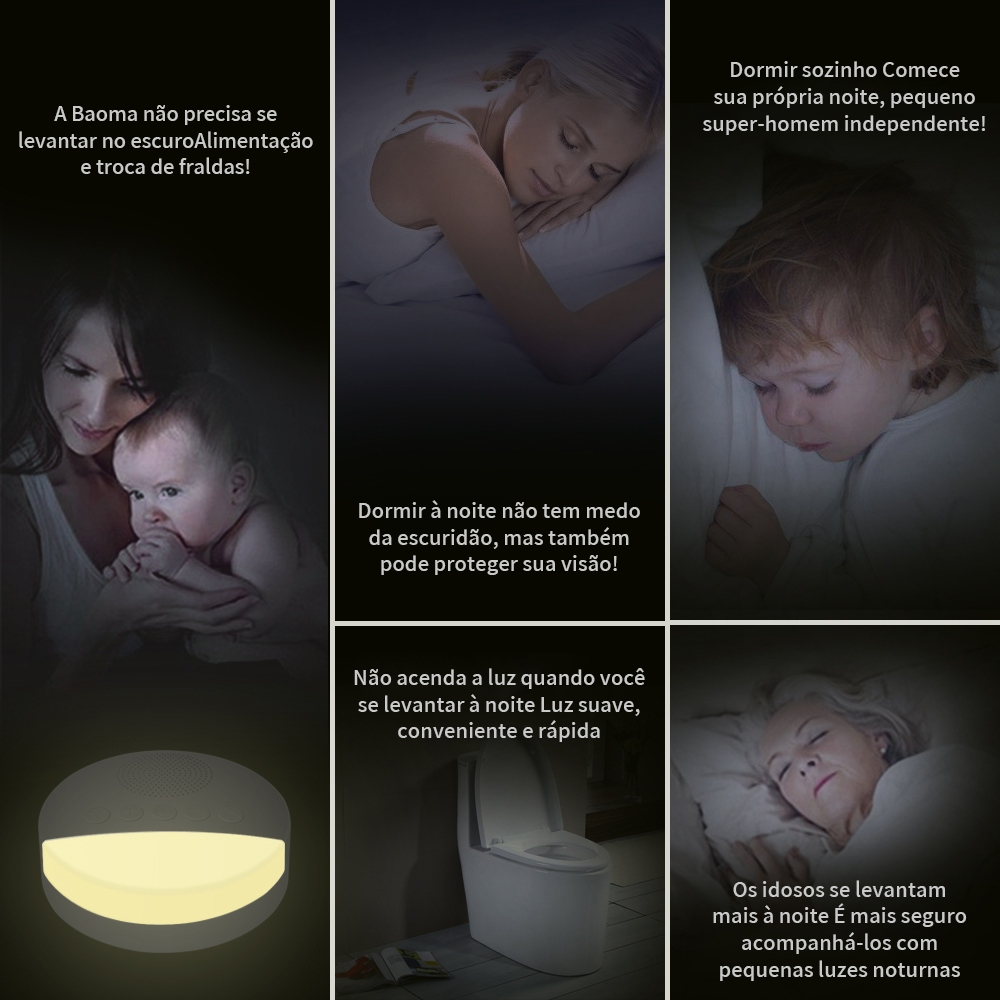 Aparato Sonoro Bebê Ruído Branco Útero Relax Dormir Ninar So