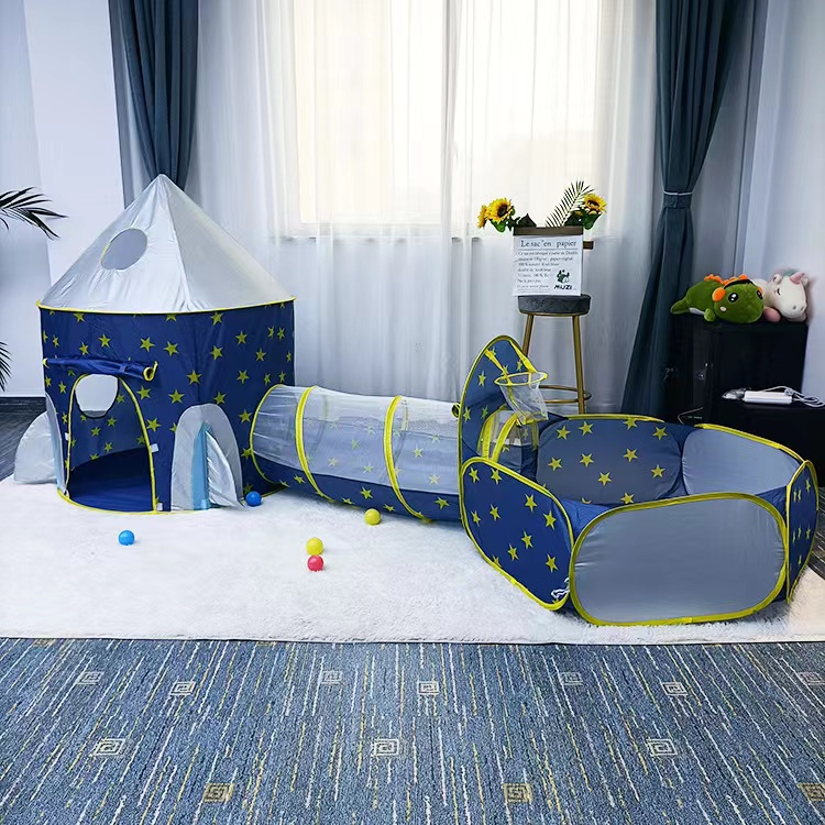 Barraca 3 em 1 Infantil Dobrável Piquenique 3x1 Toca Tunel