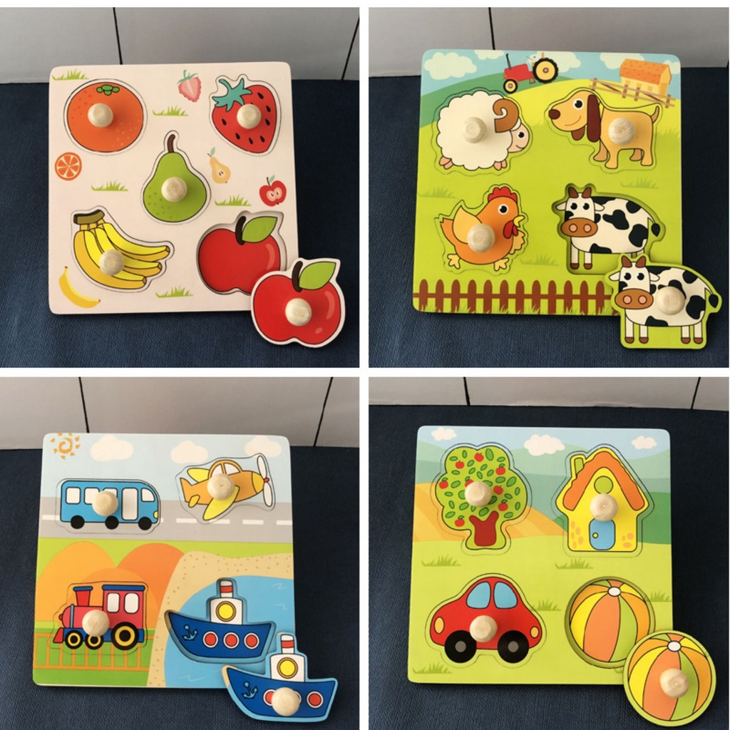 BRINQUEDOS MONTESSORI QUEBRA-CABEÇA DE MADEIRA PARA CRIANÇAS, PRANCHA DE MÃO, JOGOS EDUCACIONAIS DE APRENDIZAGEM, BEBÊ 1 A 2 3 ANOS DE IDADE