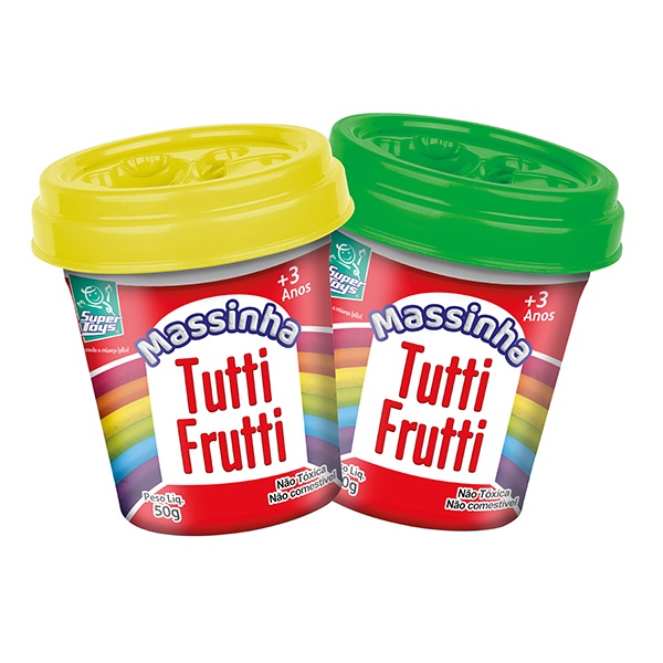 Massinha de Modelar Infantil Doceria Com Cheiro de Tutti-Frutti + Acessórios - Super Toys