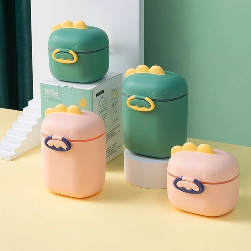 Porta Leite em Pó Bebê Passeio Viagem Com Dosador e Nivelador