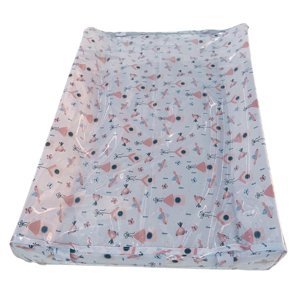 Trocador Americano Anatômico de Cômoda para Bebê – 100% Algodão Plastificado