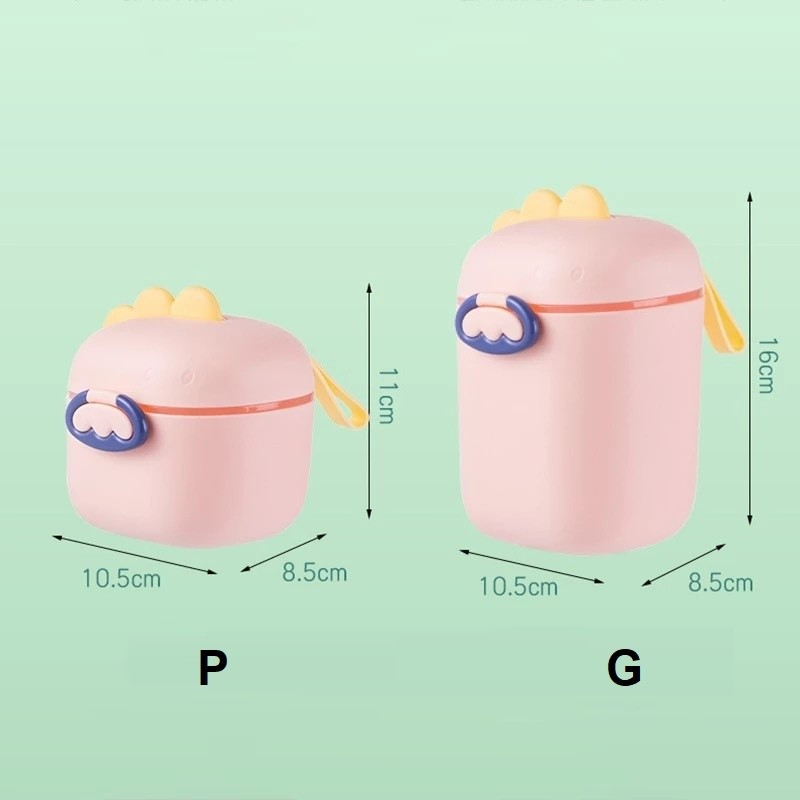 Porta Leite em Pó Bebê Passeio Viagem Com Dosador e Nivelador