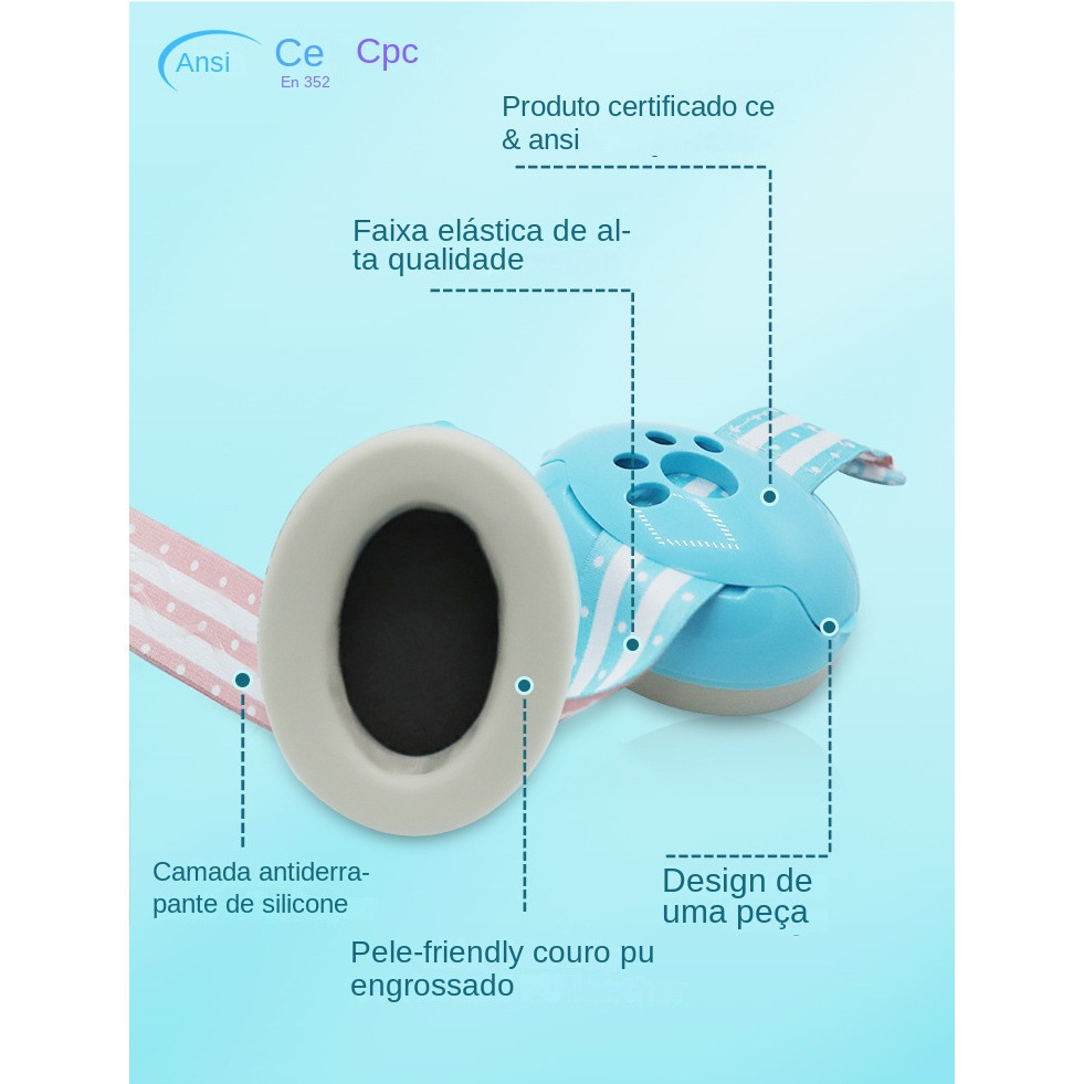 Protetores De Ouvido Antirruído Para Bebês, Protetor À Prova De Som Para Dormir Infantil Para Crianças Com Autismo
