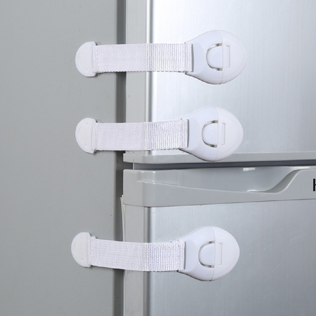 Kit 10 Und Trava Gaveta Armario Segurança Protetor Protecao Bebe Branco