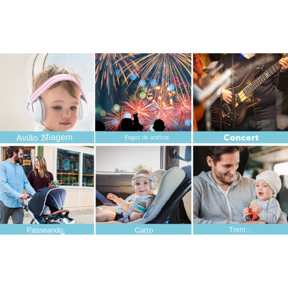 Protetores De Ouvido Antirruído Para Bebês, Protetor À Prova De Som Para Dormir Infantil Para Crianças Com Autismo